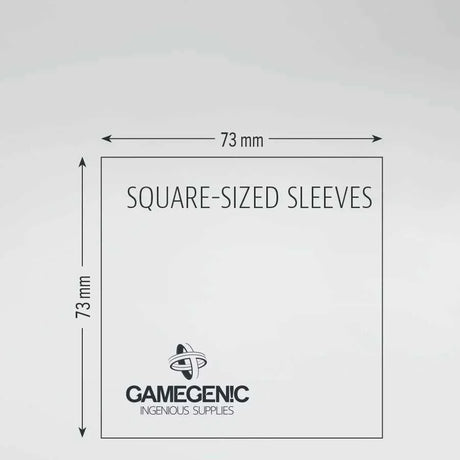 Gamegenic Board Game Sleeves: Square Clear Matte (50 ct)