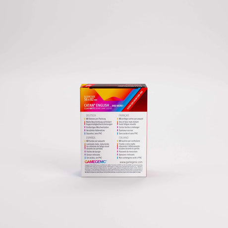 Gamegenic Board Game Sleeves: CATAN English Clear Matte (60 ct)