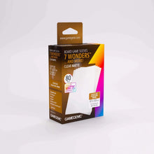 Load image into Gallery viewer, Gamegenic Board Game Sleeves: 7 Wonders Clear Matte (80 ct)