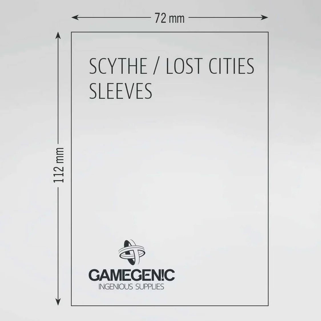 Gamegenic Board Game Sleeves: Scythe Clear Matte (60 ct)