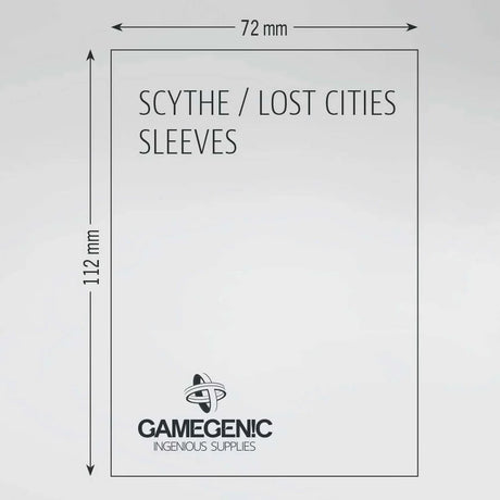 Gamegenic Board Game Sleeves: Scythe Clear Matte (60 ct)