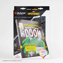 Load image into Gallery viewer, Gamegenic Magic: The Gathering Marvel Super Heroes Zip-Up Album 18-Pocket Doctor Doom
