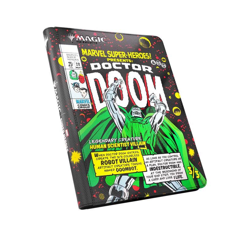 Gamegenic Magic: The Gathering Marvel Super Heroes Zip-Up Album 18-Pocket Doctor Doom
