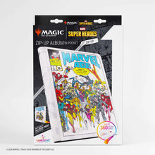 Load image into Gallery viewer, Gamegenic Magic: The Gathering Marvel Super Heroes Zip-Up Album 18-Pocket Marvel Age