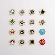 Load image into Gallery viewer, Gamegenic Arkham Horror Chaos Tokens &amp; Token Bag