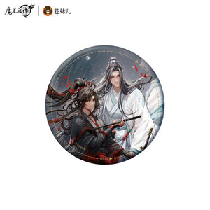 Mo Dao Zu Shi "The Master of Diabolism" Yue Su Qian Chen Ver. Tin Badge Wei Wuxian & Lan Wangji, the Untamed