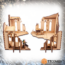 Load image into Gallery viewer, TTCombat Tabletop Scenics - Sci-fi Gothic Chapel Corner Ruins