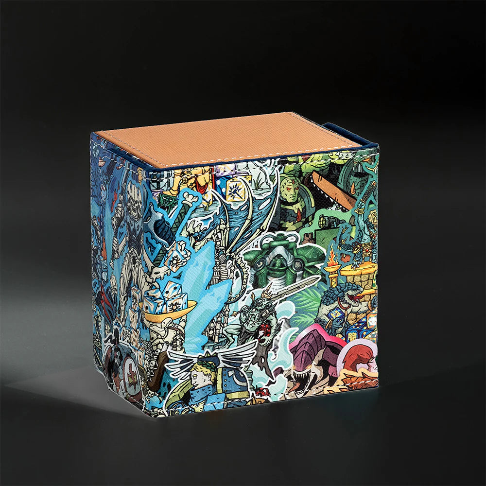 Baron of Dice Grimdark Collage 100+ XL Deck Box