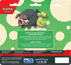 Pokémon TCG: Back to School Eraser Blister: Smoliv/Lechonk