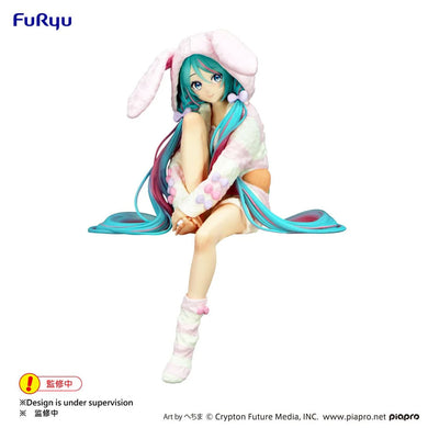 Hatsune Miku Noodle Stopper Figure - Rabbit Ear Hood Pajama