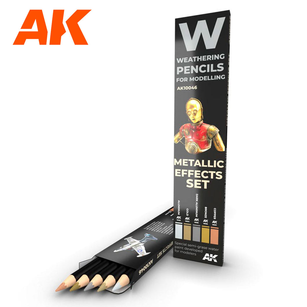 AK Interactive Metallics Effect Set