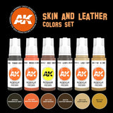 AK Interactive Skin And Leather Colours Set
