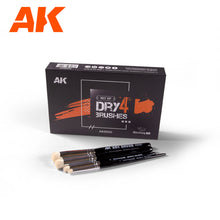 Indlæs billede i Gallery viewer, AK Interactive Dry 4 Brushes Set