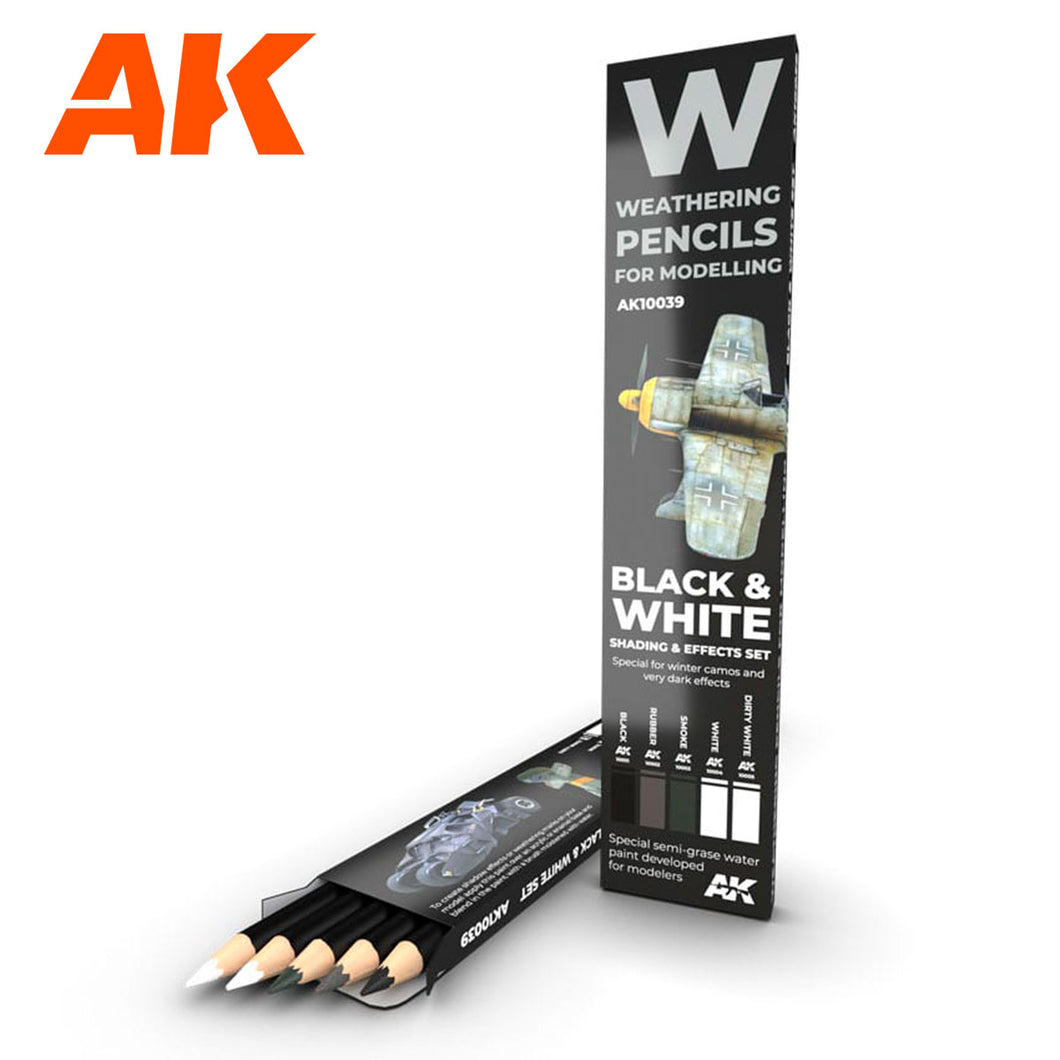 AK Interactive Black & White Shading & Effects Set