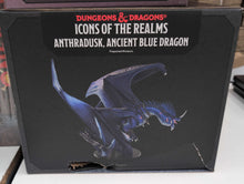 Load image into Gallery viewer, D&amp;D Icons of the Realms Anthradusk, Ancient Blue Dragon (B GRADE)