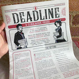 Deadline: a news-chronicling & map-making game