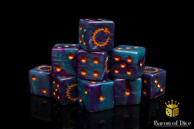 Baron of Dice Sci Fi Dice - Infinity Dragon Square Corner x25