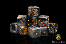 Load image into Gallery viewer, Baron Of Dice Inquisition Order Dice Square Corner 16mm Dice X25