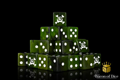 Baron Of Dice Jolly Orc Dice Square Corner 16mm Dice X25