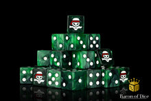 Load image into Gallery viewer, Baron Of Dice Jungle Fighter Square Corner 16mm Dice X25
