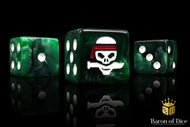 Baron Of Dice Jungle Fighter Square Corner 16mm Dice X25