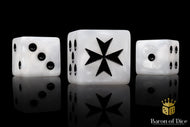 Baron of Dice Knights Templar White Square Corner x25