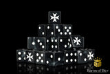 Baron of Dice Knights Templar Black Square Corner x25