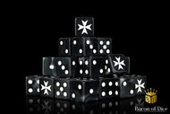 Baron of Dice Knights Templar Black Square Corner x25