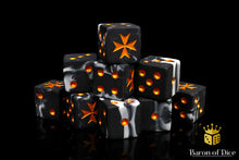 Load image into Gallery viewer, Baron of Dice Knights Templar Gold Square Corner x25