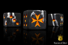 Load image into Gallery viewer, Baron of Dice Knights Templar Gold Square Corner x25