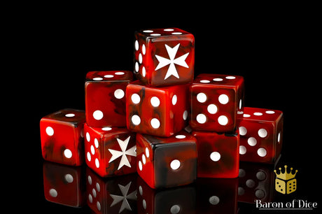 Baron of Dice Knights Templar Red Square Corner x25