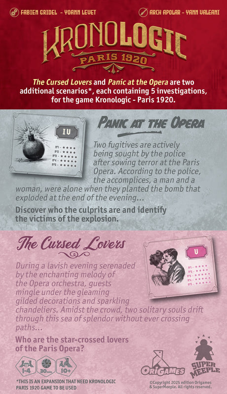 Kronologic Paris 1920 - Panic at the Opera & The Cursed Lovers