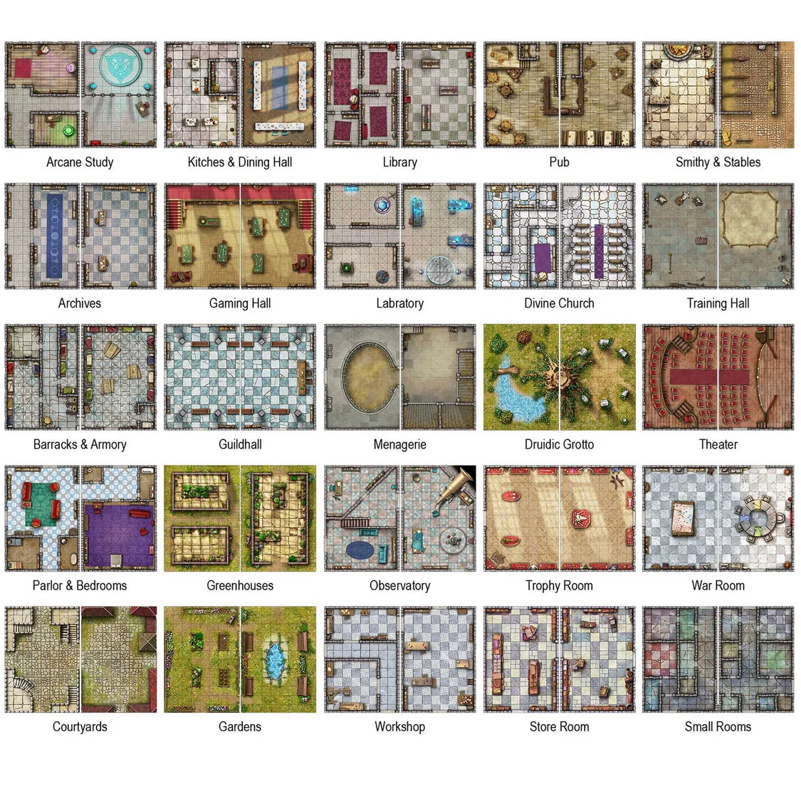 Big Book Of Battle Mats - Bastions & Strongholds
