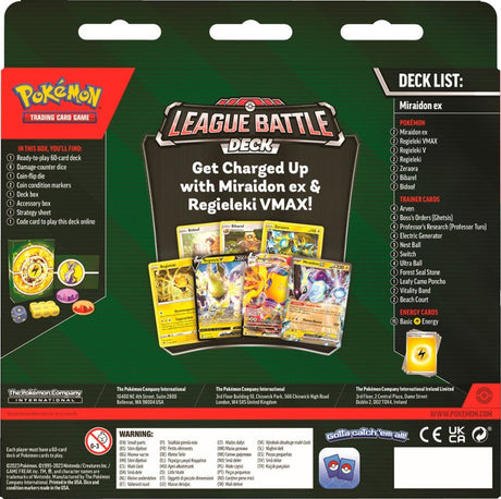 Pokemon TCG Miraidon Ex League Battle Deck