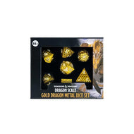 Dungeons & Dragons Dragon Scale Metal Dice Set - Gold