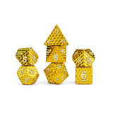 Dungeons & Dragons Dragon Scale Metal Dice Set - Gold
