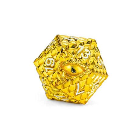 Dungeons & Dragons Dragon Scale Metal Dice Set - Gold