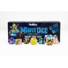 Load image into Gallery viewer, FanRoll Mystery Misfit Sharp Edge Resin Polyhedral Dice Set