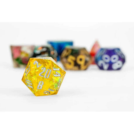 FanRoll Mystery Misfit Sharp Edge Resin Polyhedral Dice Set