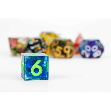 FanRoll Mystery Misfit Sharp Edge Resin Polyhedral Dice Set