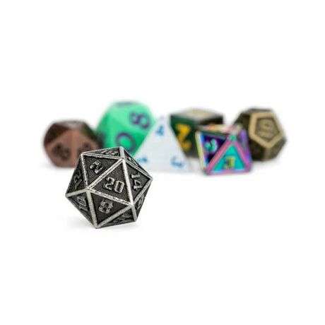 FanRoll Mystery Misfit Mini Metal Polyhedral Dice Set