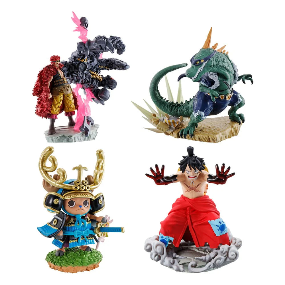 One Piece Logbox Rebirth Wanokuni Volume 2 Petitrama Mini Statue Set