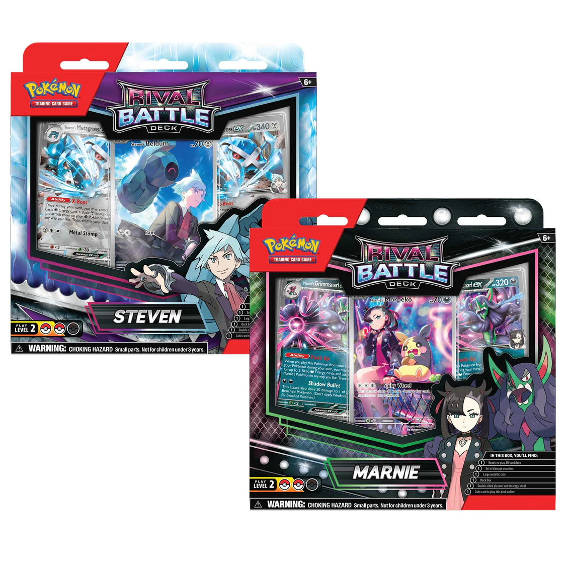 Pokemon TCG May 2025 Rival Battle Decks Steven / Marnie – Travelling Man UK