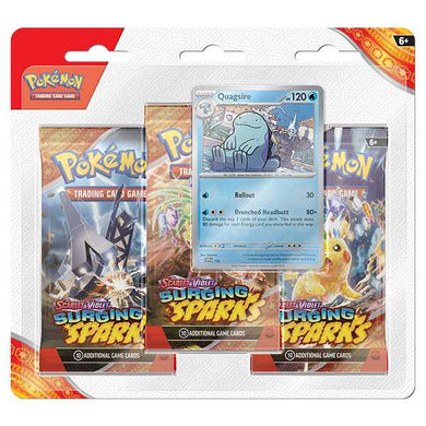 Pokemon TCG Scarlet & Violet 8 Surging Sparks 3-Pack Blister Quagsire