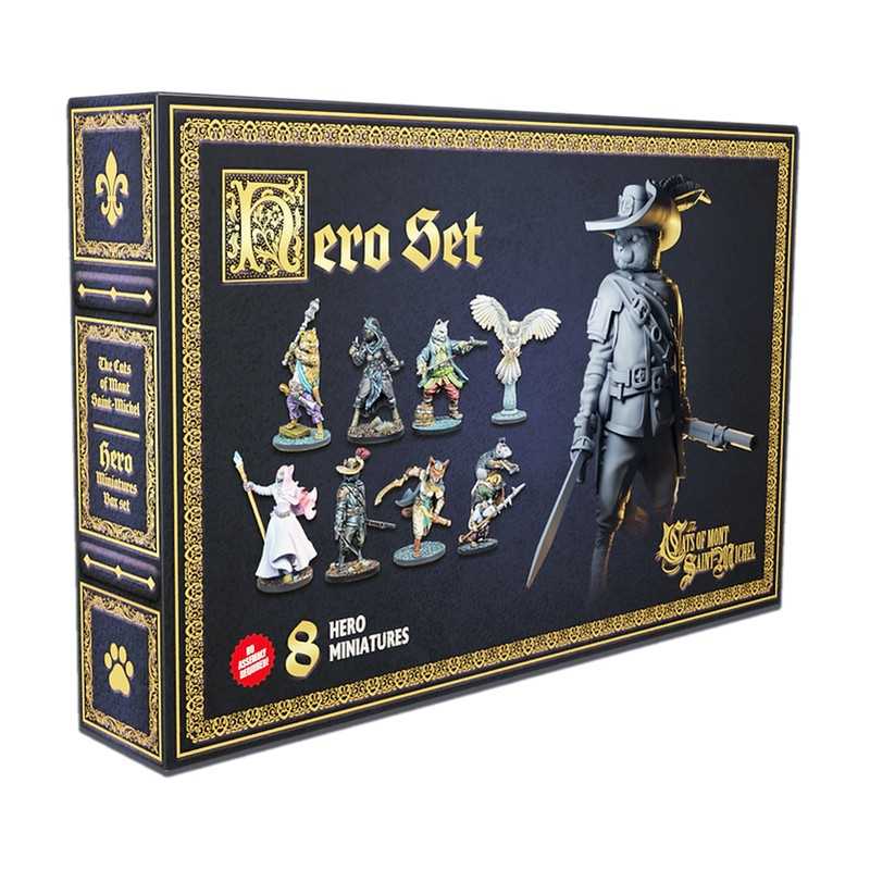 The Cats of Mont Saint-Michel Hero Miniatures Set