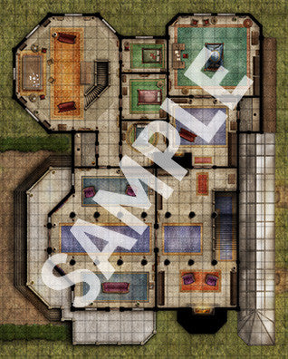 Pathfinder RPG 2nd Edition Flip-Mat: Grand Mansion Multi-Pack