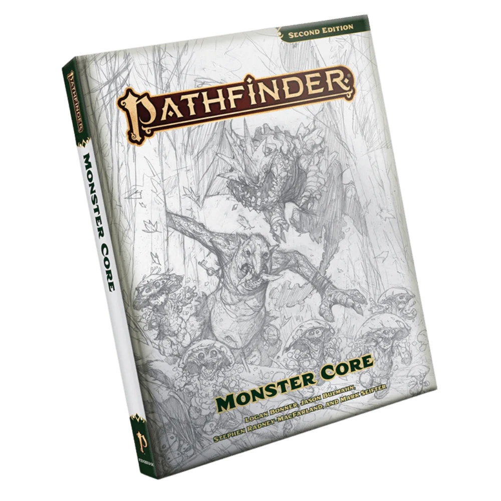 Pathfinder RPG 2nd Edition Monster Core Sketch Cover (P2)