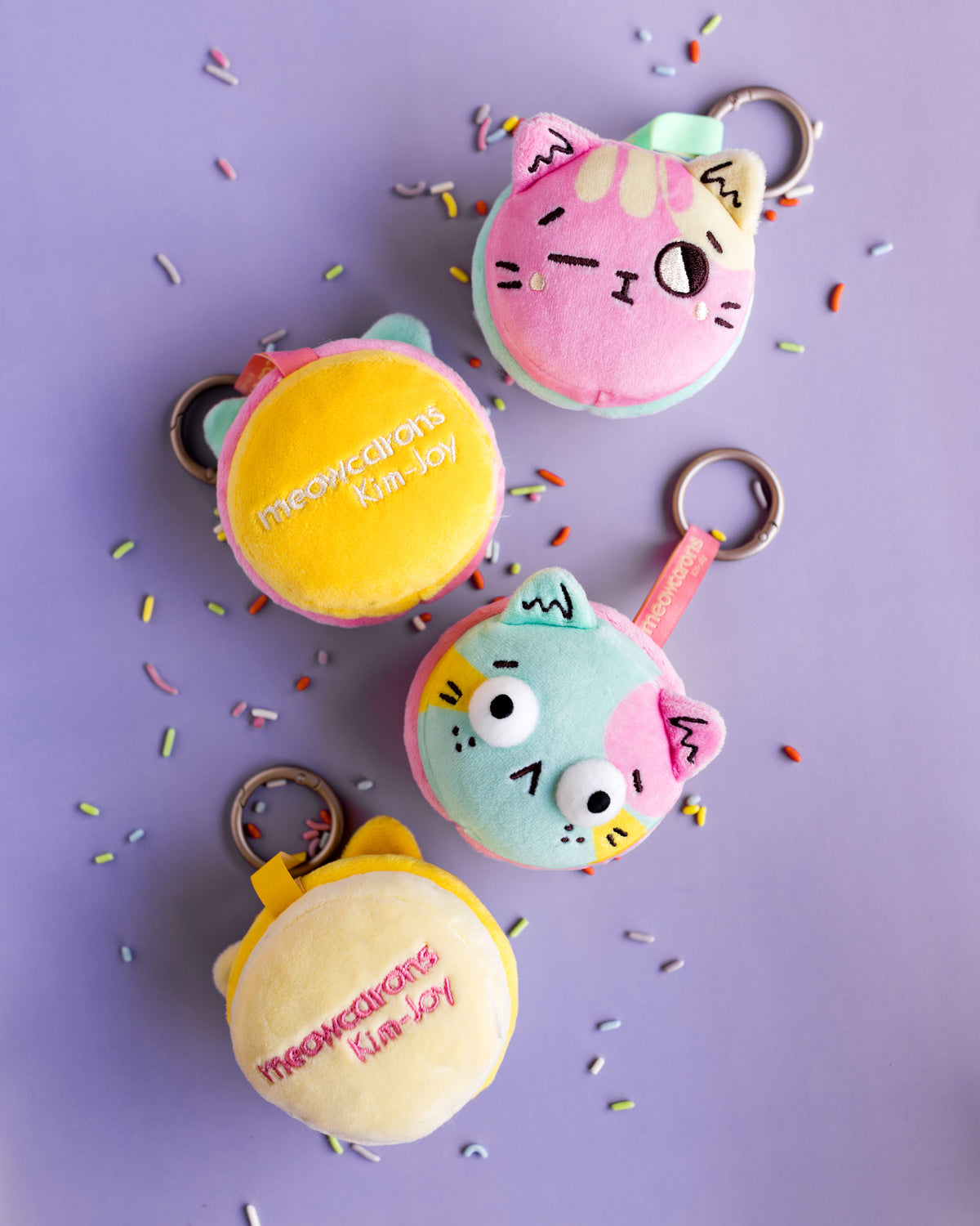 Kim-Joy x Kaleidos Creative Meowcaron Plush Bag Charms