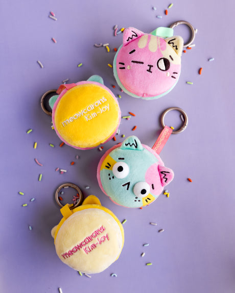 Kim-Joy x Kaleidos Creative Meowcaron Plush Bag Charms