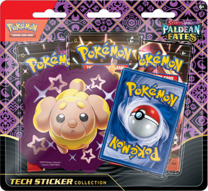 Pokemon tcg scarlet & violet paldean fates tech klistremerkesamling
